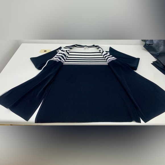 Women’s Large 100% Acrylic EXCLUSIVELY MISOOK Open Front Cardigan Sweater Jacket - Picture 5 of 16